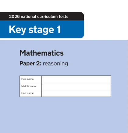 Key Stage 1 SATs 2026, Paper 2: reasoning, front cover